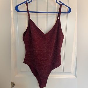Plum colored bodysuit from Forever 21 size L